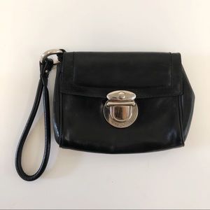 Marc Jacobs Collection blk leather small wristlet